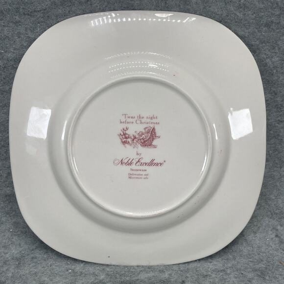 "Twas the Night Before Christmas" Noble Excellence Ceramic Mug, Saucer & Plate - Picture 4 of 10